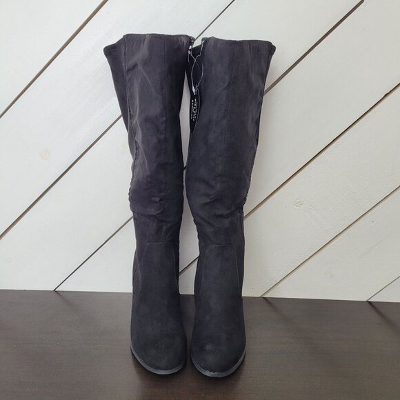 NEW Style & Co Addyy Womens 8.5 High Boots Wide Calf Textile Upper 6CT - Picture 3 of 11